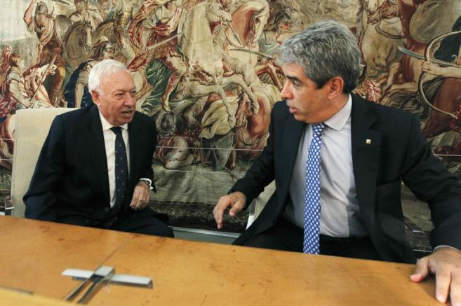 El ministro Margallo, en el acto de esta maana.