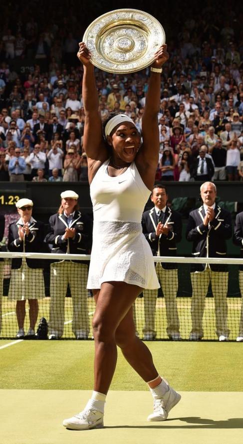 Serena Williams con su sexto Wimbledon.