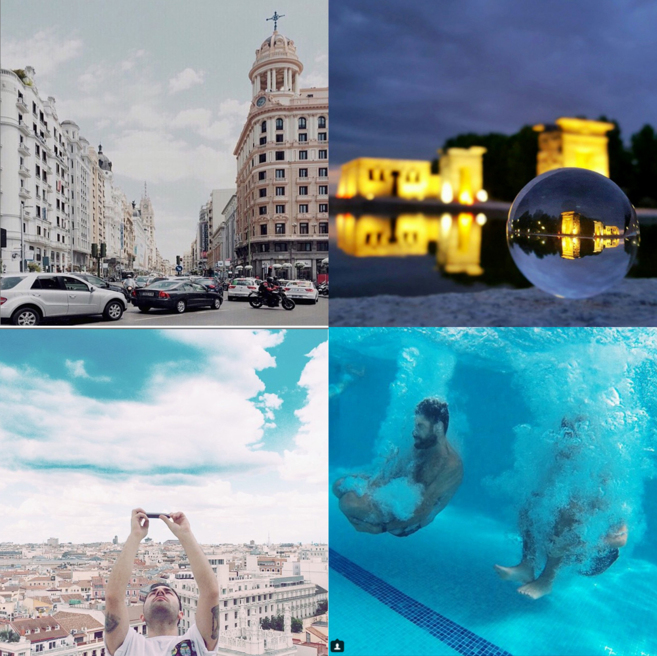 Cuatro imágenes de Madrid tomadas recientemente de Instagram.