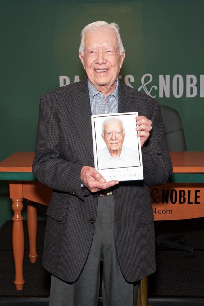Jimmy Carter en la presentacin de su libro en Nueva York.