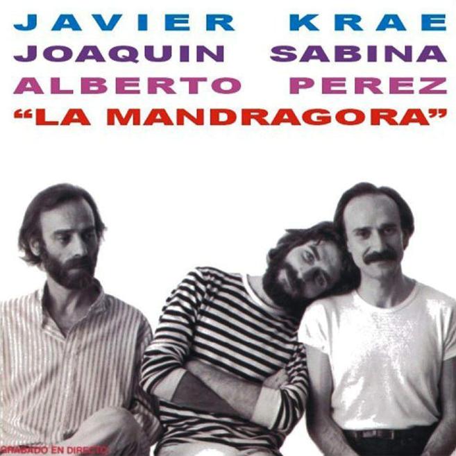 Javier Krahe, Joaquín Sabina y Alberto Pérez en la fotografía de la...