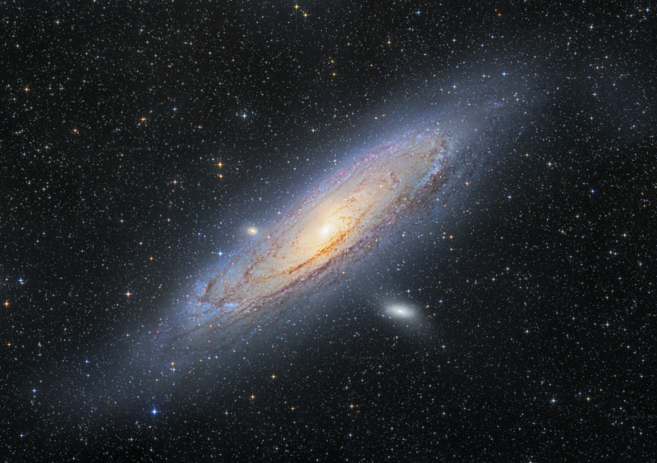 La galaxia de Andrómeda, en cuyo entorno se ha encontrado una galaxia...