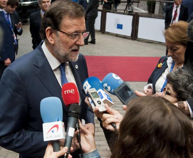 El presidente el Gobierno, Mariano Rajoy, en Bruselas