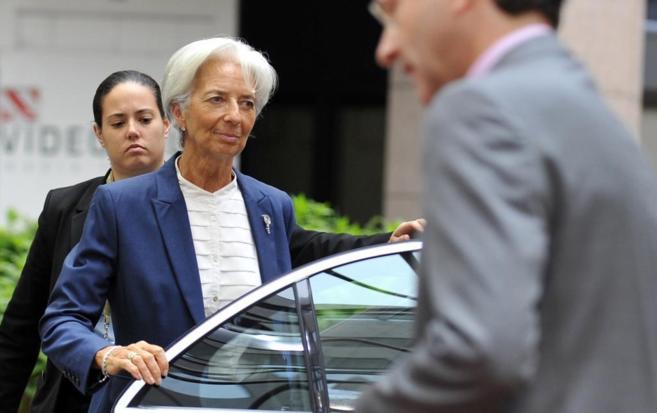 La directora del Fondo Monetario Internacional, Christine Lagarde,...