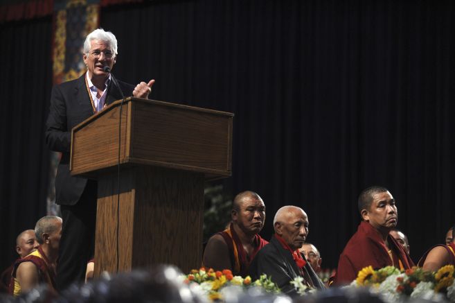 Gere, en los actos de celebracin del 80 cumpleaos del Dalai Lama.