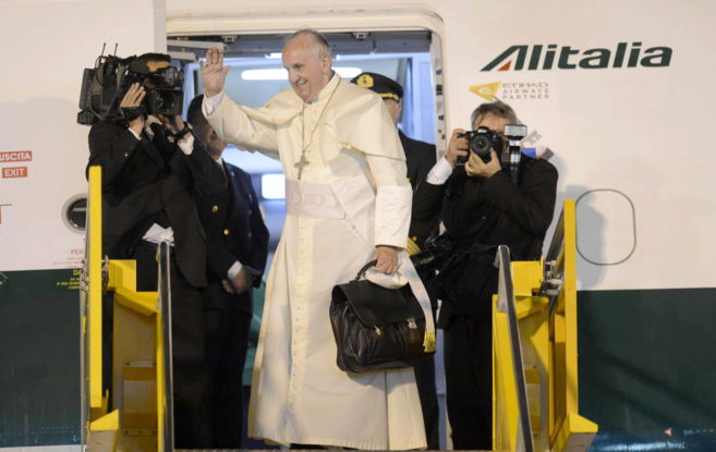 El papa Francisco se despide de su viaje a Latinoamérica en el...