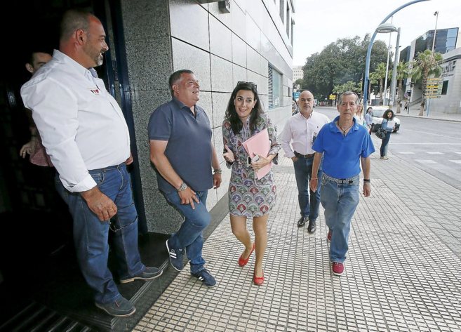 Beln Gonzlez a la llegada a una Junta Local del PP de Alicante.