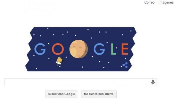 Google celebra la llegada de l 'New Horinzos' a Plutón