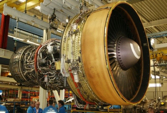 General Electric CF6, ejemplo de turbofan usado en aviones...