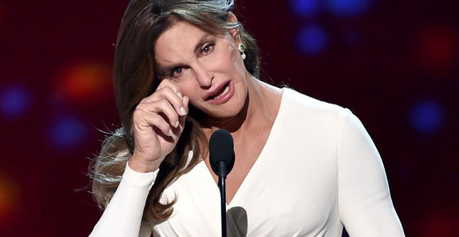 Caitlyn Jenner durante su discurso en los premios ESPY