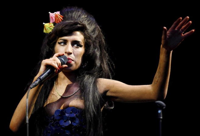 Amy Winehouse en un 'show' en Nueva York.