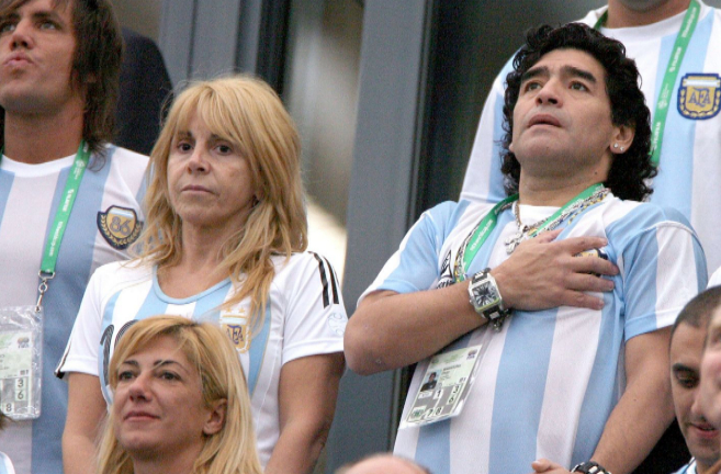 Claudia Villafae y Diego Armando Maradona, cuando todava eran...