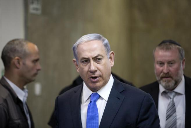 El primer ministro israel, Benjamin Netanyahu, llega a la reunin...