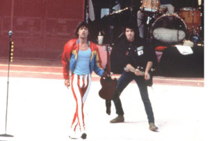 Mick Jagger durante el concierto en Madrid.