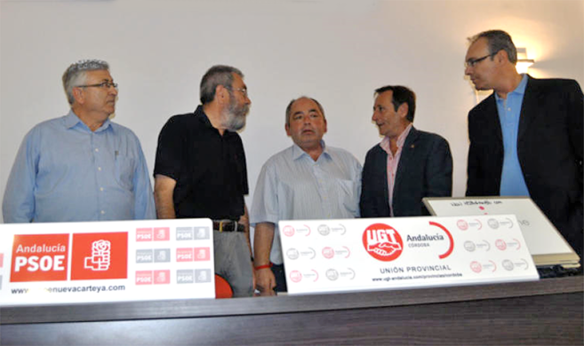 Inauguracin de la sede de PSOE y UGT de Nueva Carteya, con Mndez,...