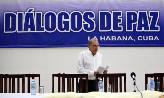 El jefe de la delegacin colombiana en los dilogos de paz, Humberto...