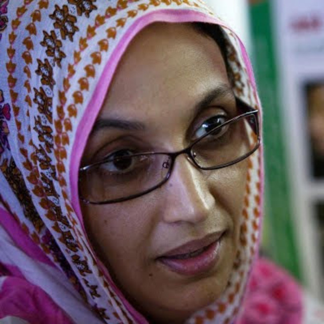 La activista saharaui Aminatou Haidar.