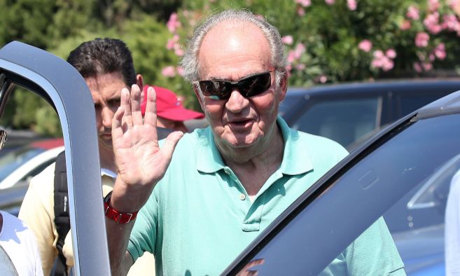 El Rey Don Juan Carlos el sbado pasado en Saint Tropez