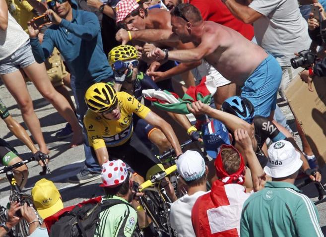 El ciclista britnico Chris Froome ha vivido episodios difciles con...