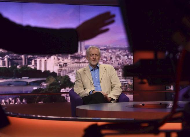 Jeremy Corbin, durante su aparicin en la cadena britnica BBC.