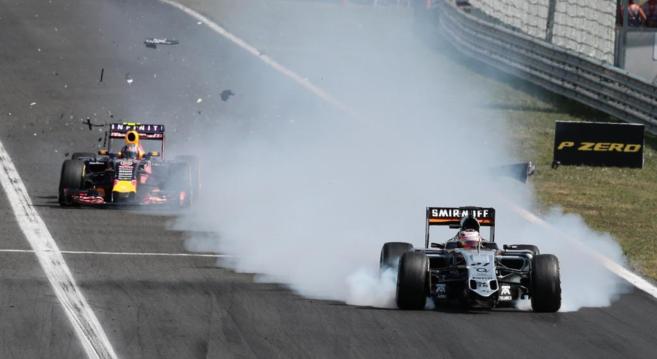 Hulkenberg pierde el alern en el GP de Hungra 2015