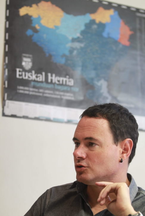 El presidente de Sortu y portavoz de EH Bildu, Hasier Arraiz.