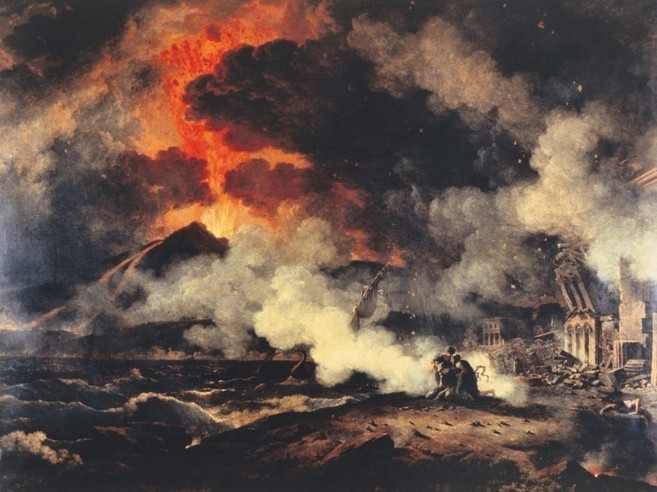 leo de la erupcin del Vesubio en el ao 79
