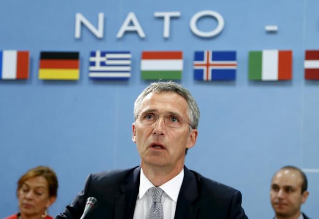 El secretario general de la OTAN, Jens Stoltenberg, antes de la...