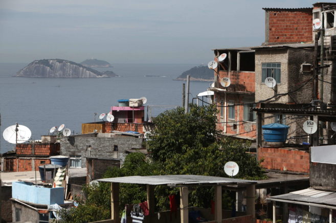 Vista de la favela de Vidigal, en Ro de Janeiro.