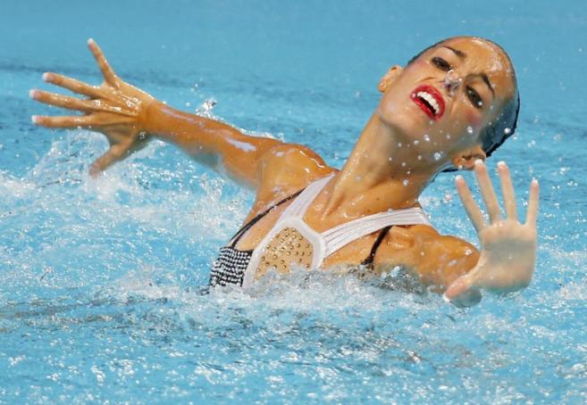 Bañador de niña de la selección española natación sincronizada
