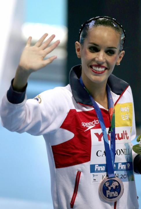 Ona Carbonell con la medalla