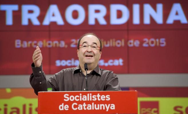 El lder de los socialistas catalanes, Miquel Iceta, en una imagen de...