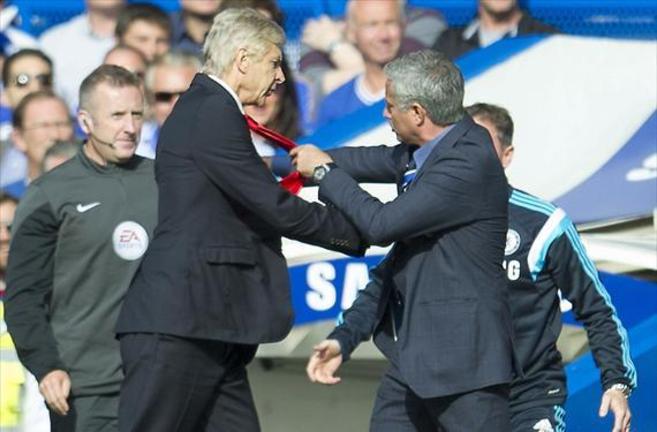Enfrentamiento entre Wenger y Mourinho en octubre de 2014