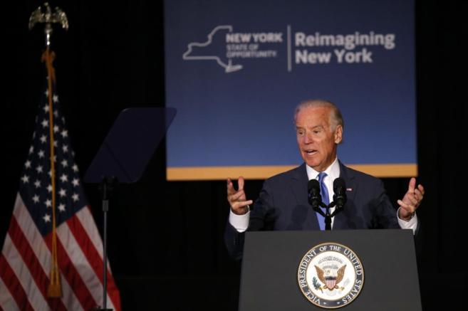 Biden, a finales de julio en un acto en Nueva York.