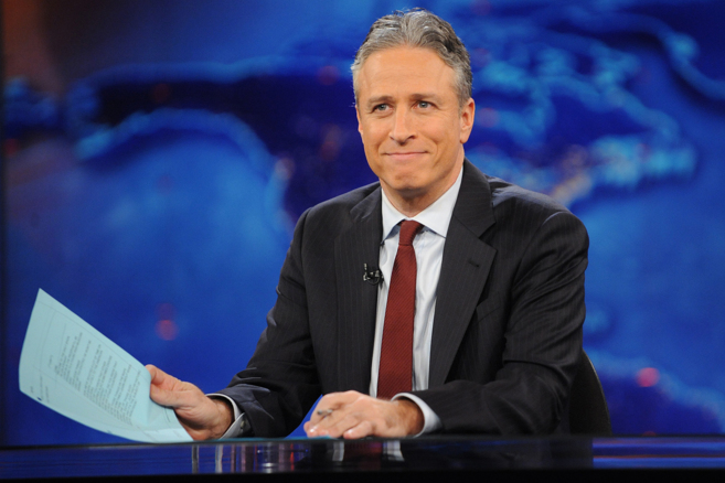El presentador Jon Stewart durante 'The Daily Show'