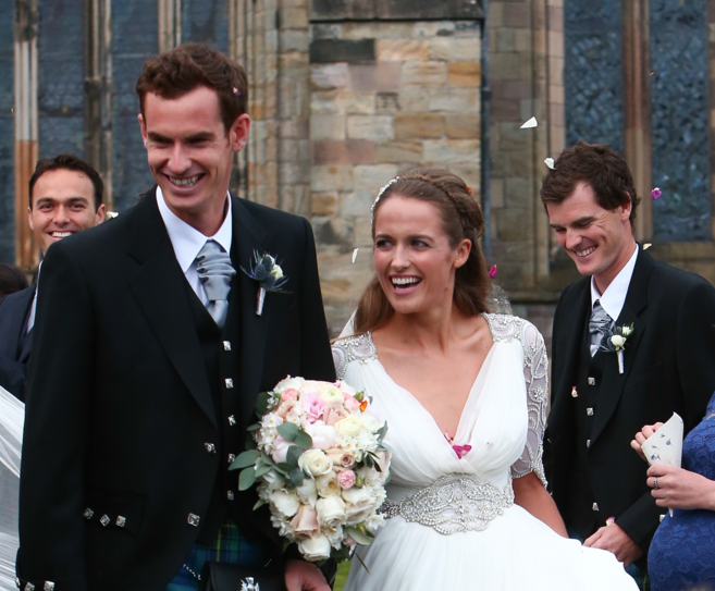 Andy Murray y Kim Sears, en su boda el pasado abril.
