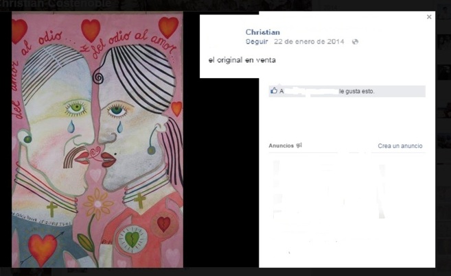 Obra de Sara Calleja puesta a la venta por su ex pareja cinco meses...