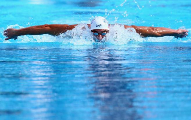 Michael Phelps, durante la prueba de 200 mariposa.