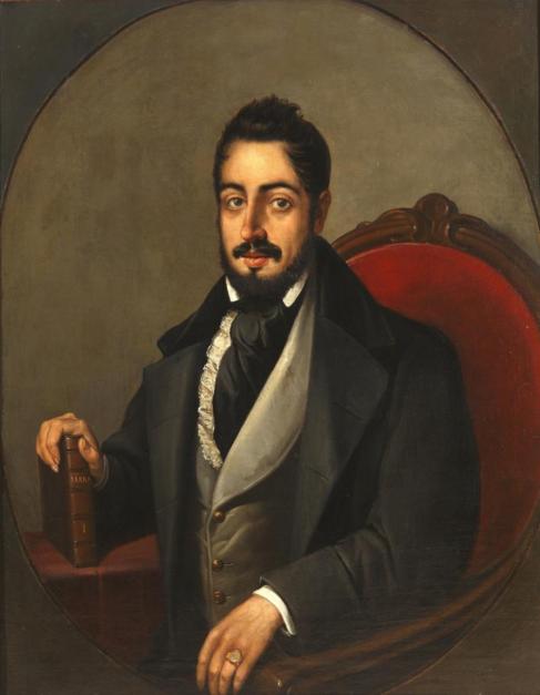 Retrato de Mariano José de Larra, hacia 1835, atribuido a José...