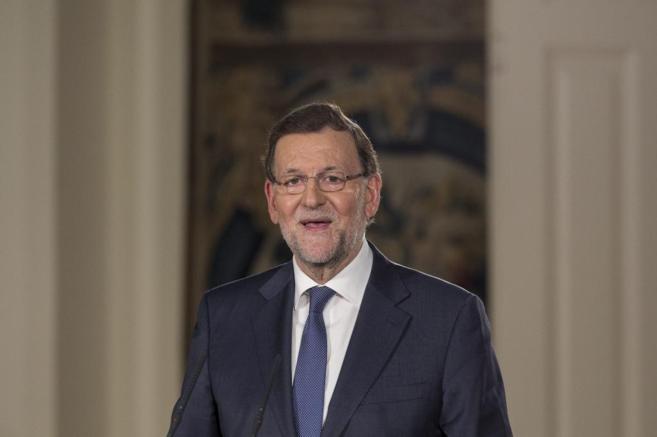 Mariano Rajoy, durante una comparecencia en La Moncloa.