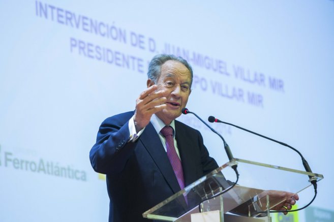 Juan Miguel Villar Mir, presidente de la compaa, durante un...
