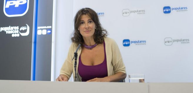 Laura Garrido, durante la rueda de prensa