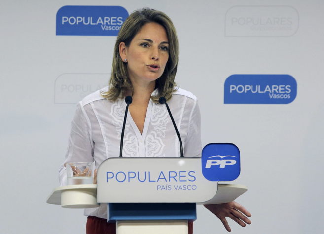 La presidenta de los `populares' vascos Arantza Quiroga.