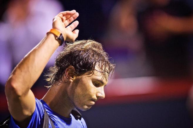 Rafael Nadal tras perder con Nishikori en el Masters 1.000 de...