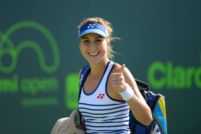 Belinda Bencic, a sus 18 aos, es una de las promesas del tenis...