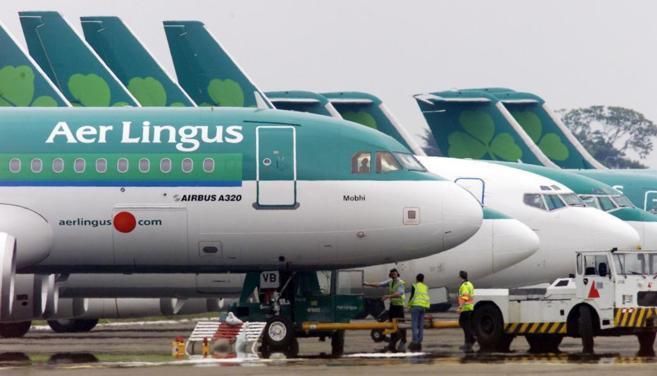 Un avin de la aerolnea irlandesa Aer Lingus