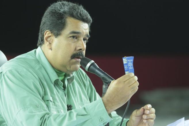 Maduro durante un momento de su programa de este martes en el que...