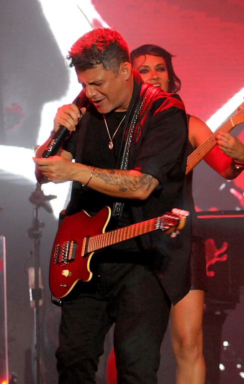 Alejandro Sanz, durante su concierto en Marbella. FOTOS: JAVIER...