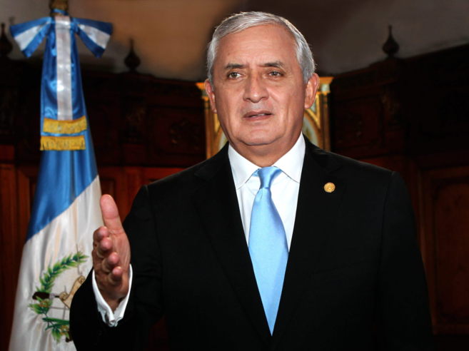 Otto Prez Molina, durante su discurso televisivo en Ciudad de...