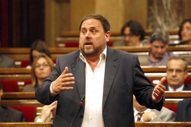 Oriol Junqueras en el Parlament de Catalua